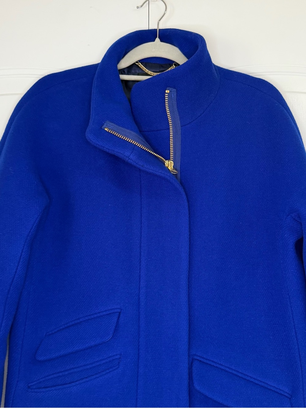 J. Crew Stadium Cloth Cocoon Coat | Size 8 - Picture 3 of 8